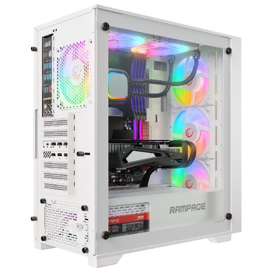 RAMPAGE VOYAGER 750W 80+ BRONZE BEYAZ GAMİNG KASA resmi