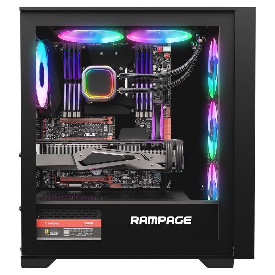RAMPAGE VOYAGER 750W 80+ BRONZE SİYAH GAMİNG KASA resmi