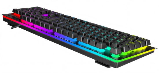 RAMPAGE MIRACLE K2 SIYAH USB RGB Q KLAVYE resmi