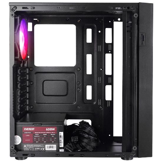 Everest FACED V5 Mesh 600W RGB Siyah Gaming Kasa resmi