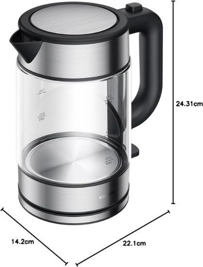 XIAOMI ELECTRIC GLASS 1.7 LT 2200 W KETTLE resmi
