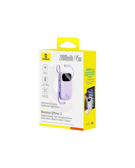 BASEUS ENERFILL FC31 20000 MAH 45W POWERBANK - MOR resmi