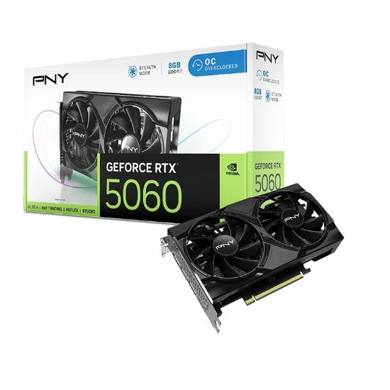 PNY RTX5060 OC Siyah Ekran Kartı (VCG50608DFXPB1-O) resmi
