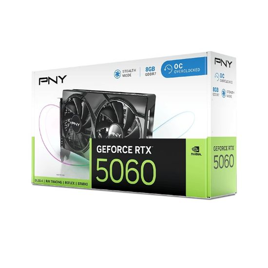 PNY RTX5060 OC Siyah Ekran Kartı (VCG50608DFXPB1-O) resmi