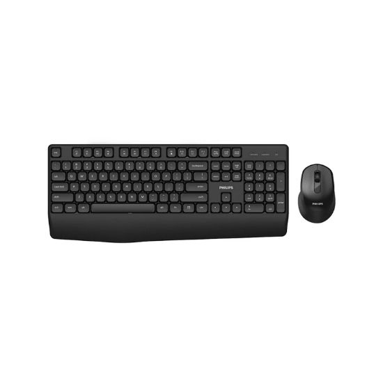 PHILIPS KABLOSUZ  KLAVYE&MOUSE SET SPT6348B SİYAH resmi