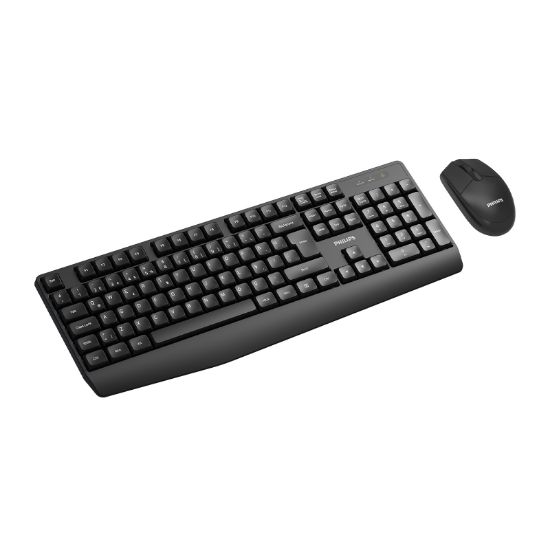 PHILIPS KABLOSUZ  KLAVYE&MOUSE SET SPT6337 SİYAH resmi