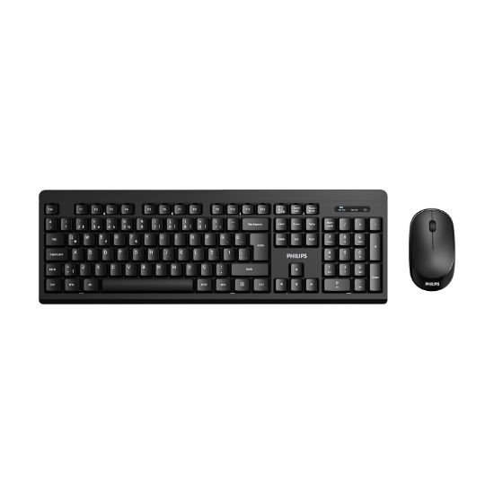 PHILIPS KABLOSUZ  KLAVYE&MOUSE SET SPT6324 SİYAH resmi