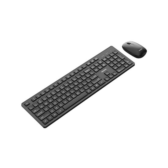 PHILIPS KABLOSUZ KLAVYE&MOUSE SET SPT6318B SİYAH resmi
