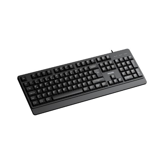 PHILIPS KABLOLU KLAVYE SPK6247B SİYAH resmi
