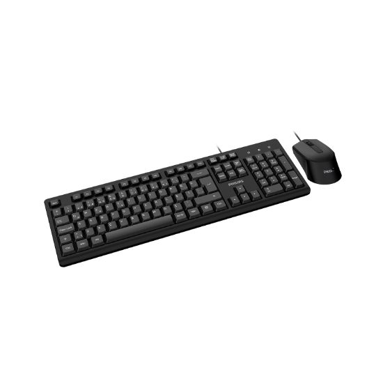 PHILIPS KABLOLU KLAVYE&MOUSE SET SPT6234 SİYAH resmi