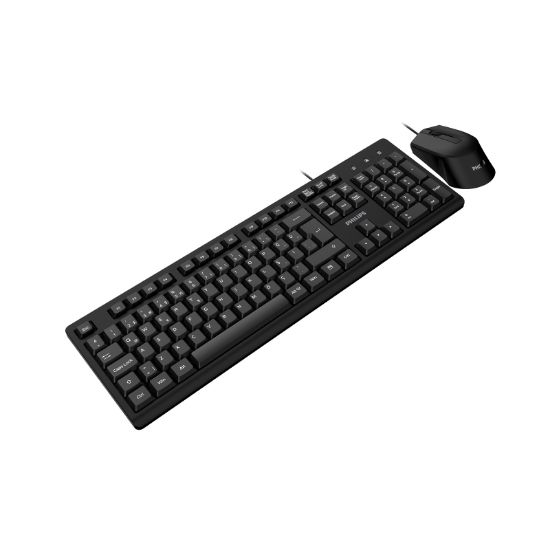 PHILIPS KABLOLU KLAVYE&MOUSE SET SPT6234 SİYAH resmi