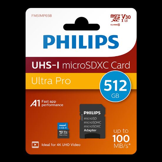 PHIIPS 512GB MICRO SDXC 100 MB/S C10 FM51MP65B/00 resmi