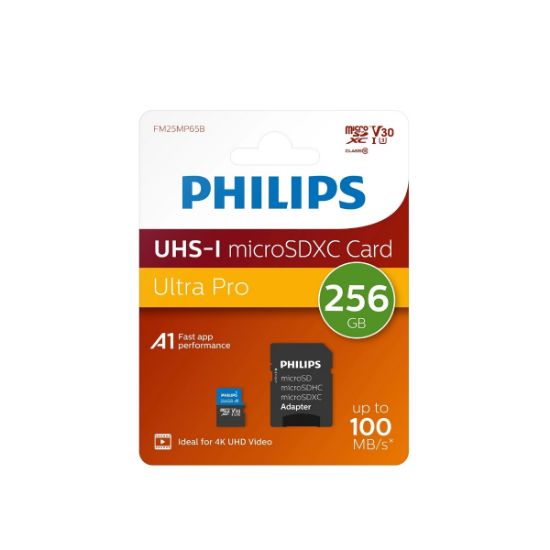 PHILIPS 256GB MICRO SDXC 100 MB/S C10 FM25MP65B/00 resmi