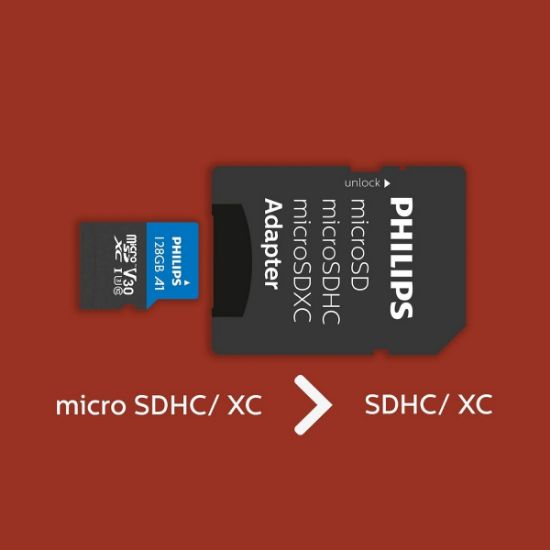 PHILIPS 128GB MICRO SDXC 100 MB/S C10 FM12MP65B/00 resmi