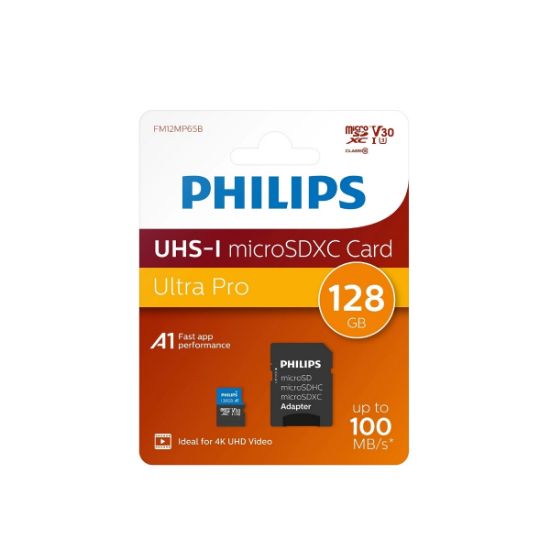 PHILIPS 128GB MICRO SDXC 100 MB/S C10 FM12MP65B/00 resmi