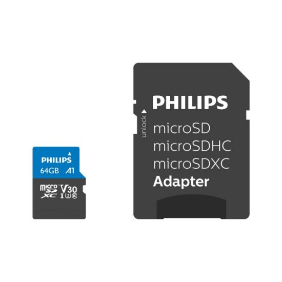 PHILIPS 64GB MICRO SDXC 100 MB/S C10 FM64MP65B/00 resmi