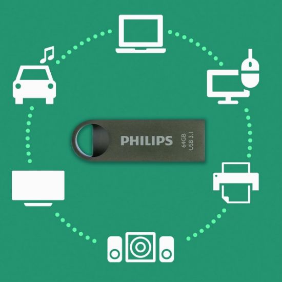 PHILIPS 64GB USB3.1 100/150MB/S FM64FD165B/00 resmi