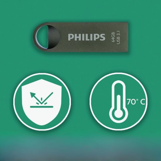 PHILIPS 64GB USB3.1 100/150MB/S FM64FD165B/00 resmi
