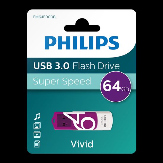 PHILIPS 64GB USB 3.0 100/150MB/S FM64FD00B/00 resmi