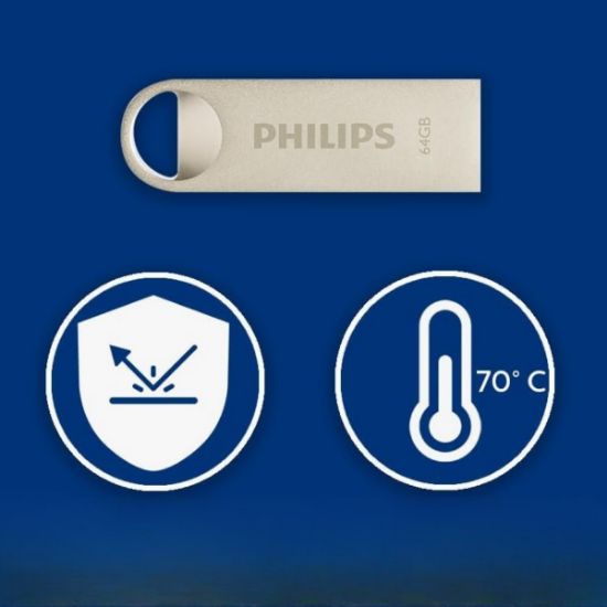 PHILIPS 64GB USB 2.0 25/10MB/S FM64FD160B/00 resmi