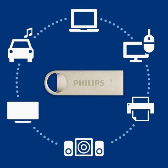 PHILIPS 16GB USB 2.0 25/10MB/S FM16FD160B/00 resmi