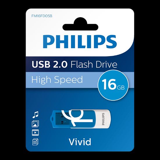 PHILIPS 16GB USB 2.0 25/100MB/S FM16FD05B/00 resmi