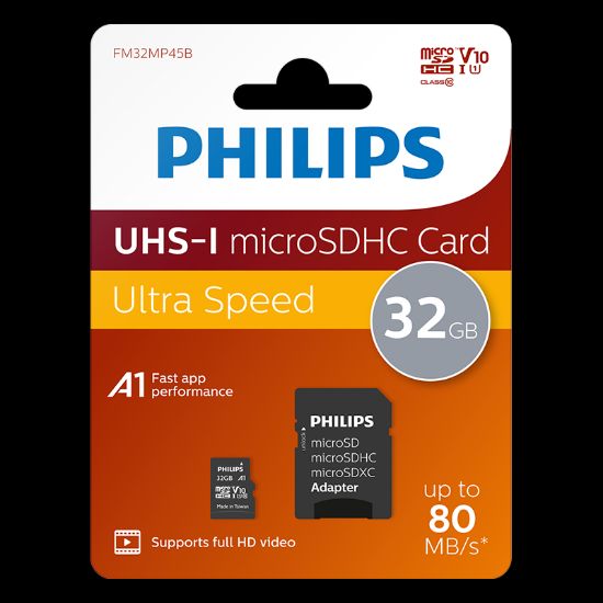PHILIPS 32GB MICRO SDXC 80 MB/S C10 FM32MP45B/00 resmi