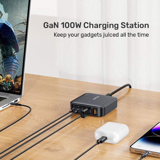 Unitek 100W Masaüstü Şarj İstasyonu SYH P1229ABK resmi