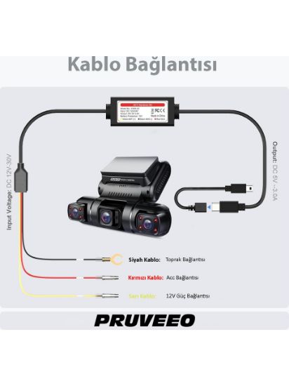 REXING & PRUVEEO PARK MODU AKU BAGLANTI KABLOSU resmi