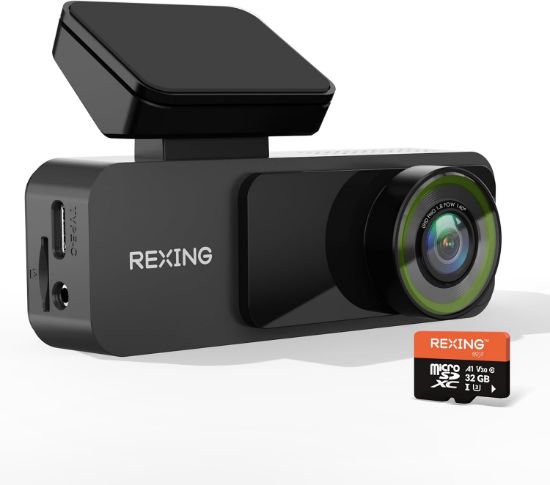 REXING V1 LITE 2K WIFI ARAC KAMERASI + 32GB SD KAR resmi
