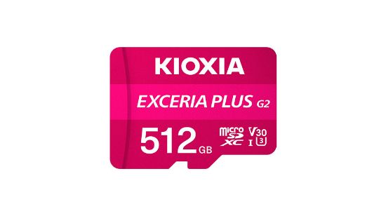512GB KIOXIA EXCERIA PLUS G2 SDXC 4K 100/MB/s LMPL2M512GG2 resmi