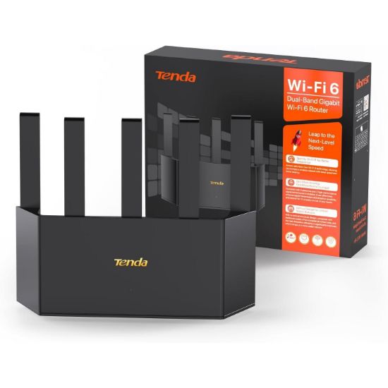 TENDA RX12L PRO 4 PORT DUALBAND WİFİ6 ROUTER resmi