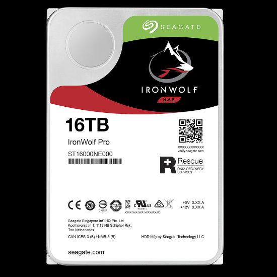 16TB SEAGATE IRONWOLF 7200 256M  NAS ST16000NT001 resmi