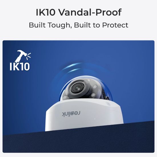 REOLINK P437 8MP 2.7-13.5MM (5X ZOOM) POE IP DOME KAMERA resmi