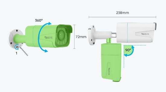 REOLINK P430 8MP 2.7-13.5MM (5X ZOOM) POE IP BULLET KAMERA resmi