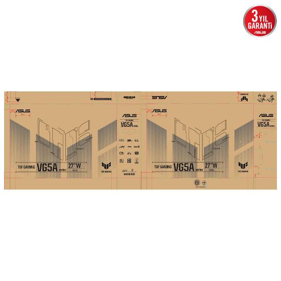ASUS TUF GAMING VG27AQM5A 27" 300HZ 1MS MONITOR resmi