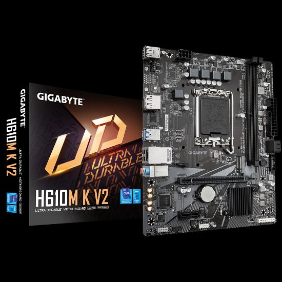 GIGABYTE H610M K V2 D5 4800Mhz M.2 HDMI/DP MATX 1700P  resmi