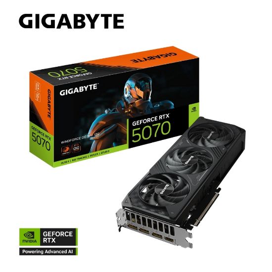 GIGABYTE RTX5070 WINDFORCE GV-N5070WF3OC-12GD VGA resmi