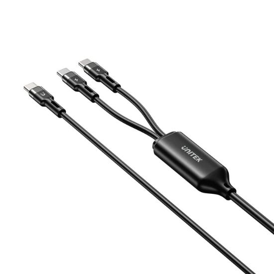 UNITEK 2in1 TYPE-C HIZLI ŞARJ KABLO C14146ABK01 resmi