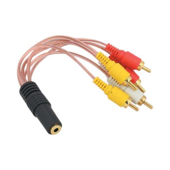 POWERMASTER 3.5 MM STEREO DİŞİ / 6 RCA ERKEK 5+1 KABLO resmi