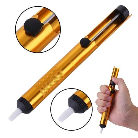 PINSUN PS-807A ALÜMİNYUM METAL YÜKSEK EMİŞLİ LEHİM TEMİZLEME POMPASI (192MM) resmi