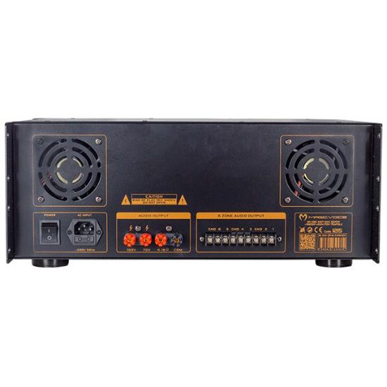 MAGICVOICE MV-1215 USB BT UK RMS200W MAX 1600W 6 ZON +99DSP+4-16 70 100 V TRAFOLU MIXER KÜP ANFİ resmi