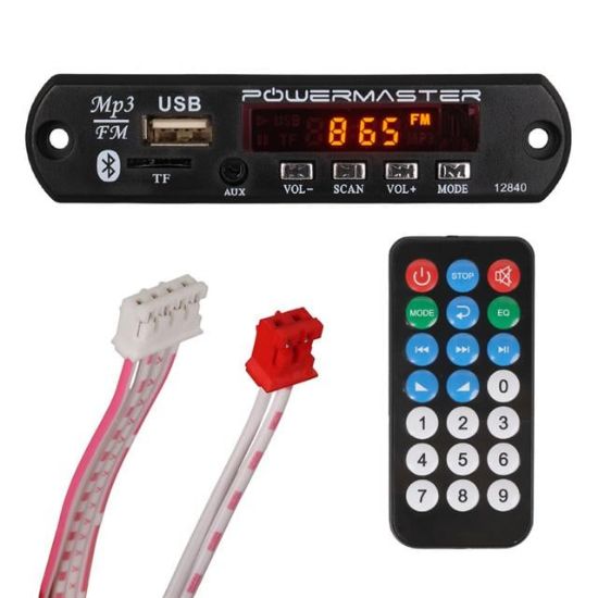 MAGICVOICE M515 OTO TEYP USB/SD/MIC/BLUETOOTH KUMANDALI MİKROFONLU OTO TEYP ÇEVİRİCİ DİJİTAL PLAYER BOARD (12V-500MA) resmi