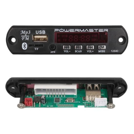 MAGICVOICE M515 OTO TEYP USB/SD/MIC/BLUETOOTH KUMANDALI MİKROFONLU OTO TEYP ÇEVİRİCİ DİJİTAL PLAYER BOARD (12V-500MA) resmi