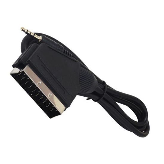 3.5 MM STEREO ERKEK/SCART KABLO 1.2 METRE SCART TO 3.5MM UZUN JACK UYDU ALICISI AV KABLO resmi
