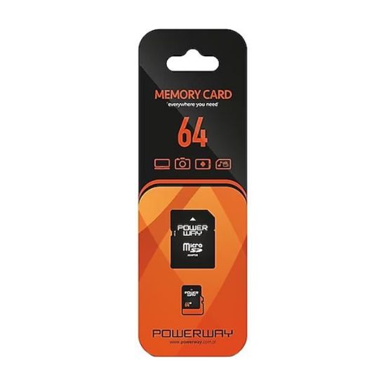 POWERWAY PWR-64 64 GB MICRO SD HAFIZA KARTI resmi
