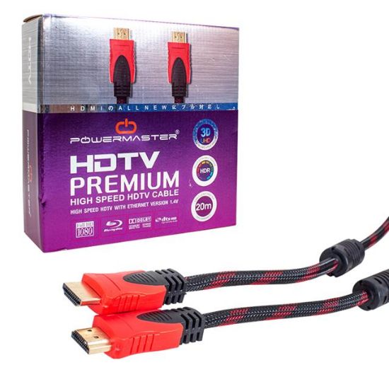 POWERMASTER 1.4V 3D 20 METRE ÖRGÜLÜ KUTULU HDMI KABLO resmi
