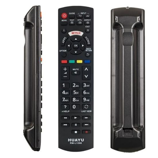 HUAYU KL RM-L1268 PANASONIC NETFLIX LCD TV KUMANDA (BRISTERLİ) resmi