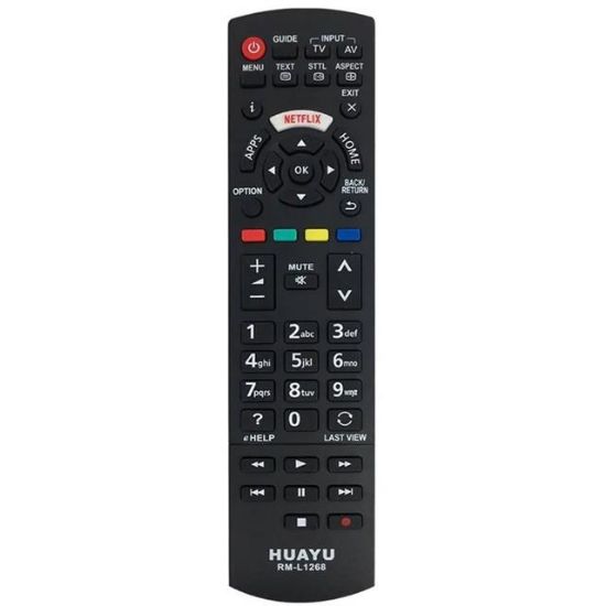 HUAYU KL RM-L1268 PANASONIC NETFLIX LCD TV KUMANDA (BRISTERLİ) resmi