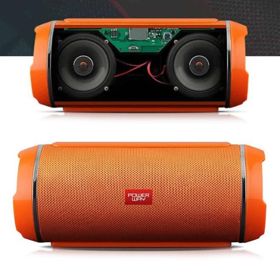 POWERWAY WRX-05 USB+SD+BLUETOOTH ÖZELLİKLİ WIRELESS PORTATİF SPEAKER (SİYAH*MAVİ*KIRMIZI*GÜMÜŞ) resmi